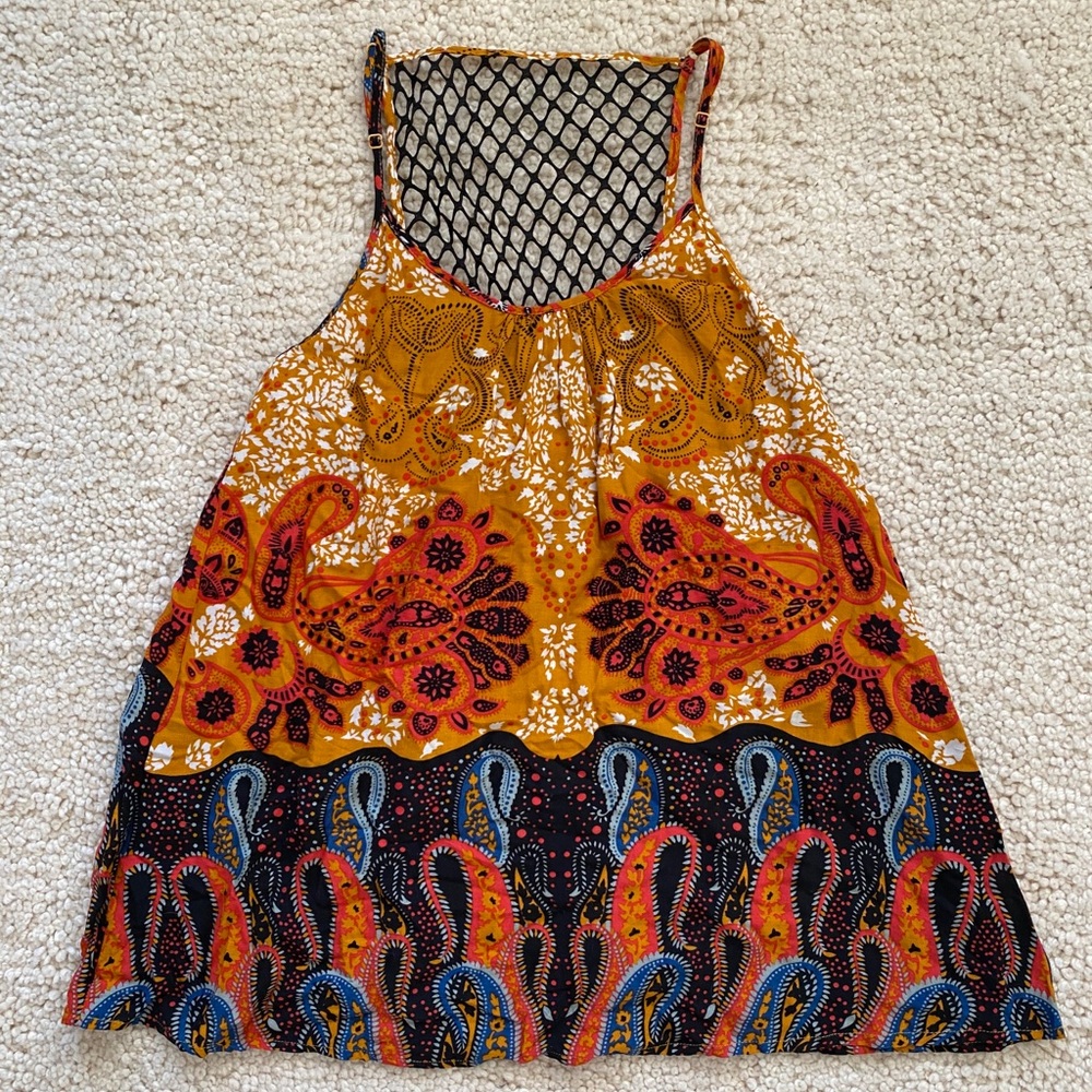 Orange Boho Mini Dress from LF